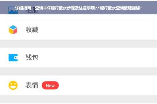 详细指南，查询半年银行流水步骤及注意事项?? 银行流水查询流程揭秘！