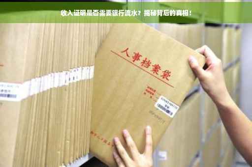 收入证明是否需要银行流水？揭秘背后的真相！