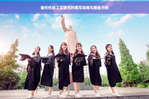 委托代加工证明书的撰写指南与模板示例