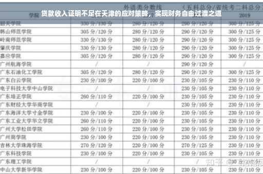 贷款收入证明不足在天津的应对策略，实现财务自由过渡之道