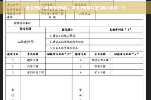 低保低收入证明模板详解，如何正确撰写低保收入证明？??