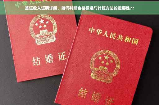签证收入证明详解，如何判断合格标准与计算方法的重要性??