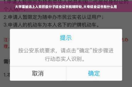大学里被选上入党积极分子结业证书有啥好处,大专结业证书有什么用