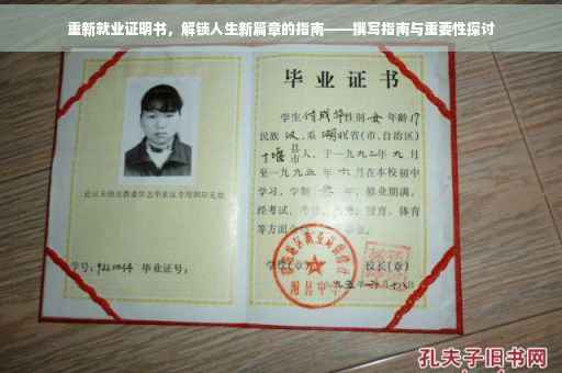 重新就业证明书，解锁人生新篇章的指南——撰写指南与重要性探讨