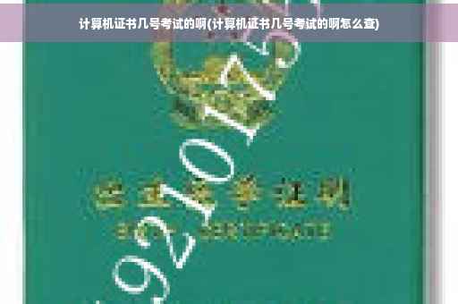 计算机证书几号考试的啊(计算机证书几号考试的啊怎么查)