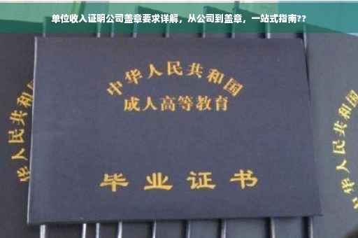 单位收入证明公司盖章要求详解，从公司到盖章，一站式指南??