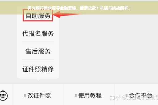 月光银行流水探寻金融奥秘，能否贷款？机遇与挑战解析。