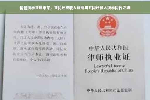 情侣携手共建未来，共同还贷收入证明与共同还款人携手同行之路