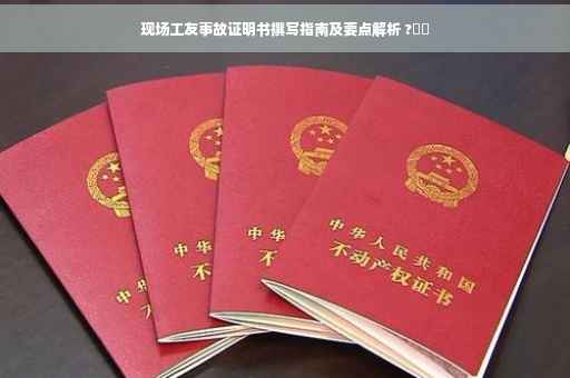 现场工友事故证明书撰写指南及要点解析 ?⚡️