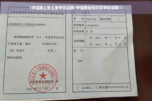 ?学信网上怎么查学历证明?学信网如何打印学历证明⚡️