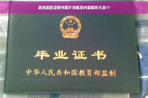 政府离职证明书图片详解及内容解析大全??