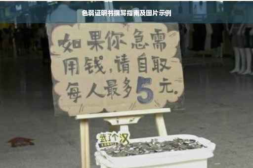 色弱证明书撰写指南及图片示例