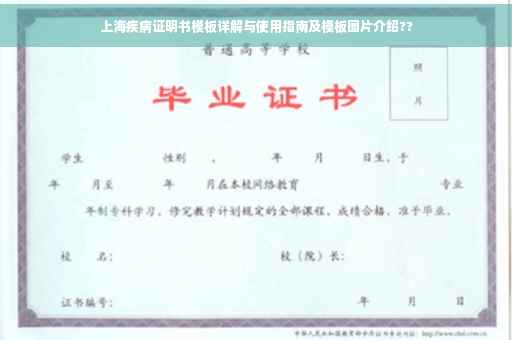 上海疾病证明书模板详解与使用指南及模板图片介绍??