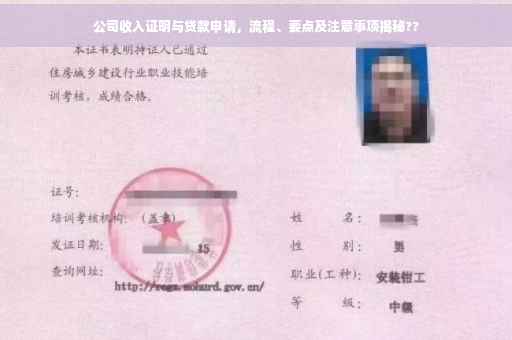 公司收入证明与贷款申请，流程、要点及注意事项揭秘??