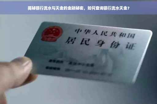 揭秘银行流水与天金的金融秘密，如何查询银行流水天金？