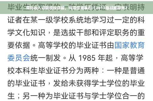 房贷收入证明模板详解，构建信用基石（2017版权威指南）