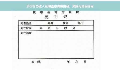 济宁代办收入证明盖章真相揭秘，风险与地点探究