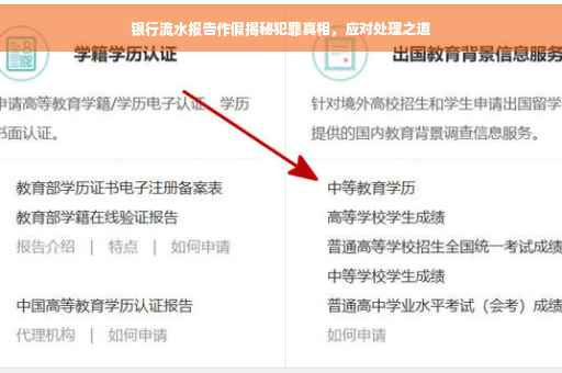 银行流水报告作假揭秘犯罪真相，应对处理之道