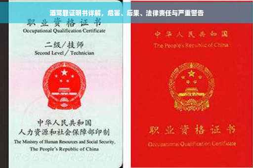 酒驾罪证明书详解，危害、后果、法律责任与严重警告