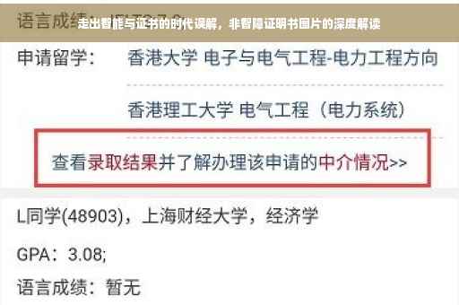 走出智能与证书的时代误解，非智障证明书图片的深度解读