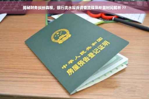 揭秘财务纠纷真相，银行流水起诉调查流程及所需时间解析 ??