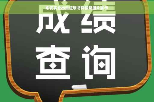 东安实业出资证明书详情及图片展示