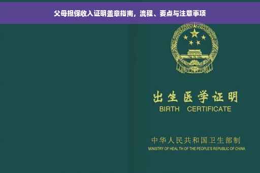 父母担保收入证明盖章指南，流程、要点与注意事项