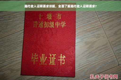 商代收入证明要求详解，全面了解商代收入证明要求?