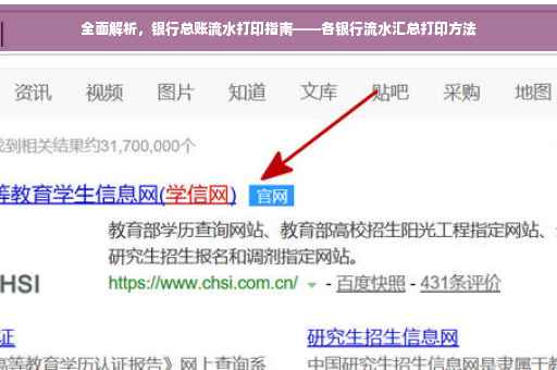 全面解析，银行总账流水打印指南——各银行流水汇总打印方法