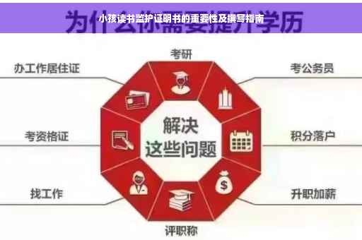 小孩读书监护证明书的重要性及撰写指南