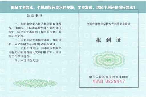 揭秘工资流水、个税与银行流水的关联，工资发放，选择个税还是银行流水？
