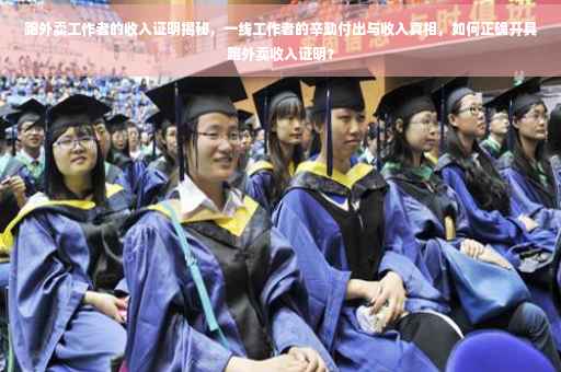 跑外卖工作者的收入证明揭秘，一线工作者的辛勤付出与收入真相，如何正确开具跑外卖收入证明？