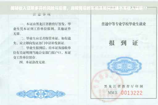 揭秘收入证明多开的风险与后果，真相背后的影响及如何正确书写收入证明??
