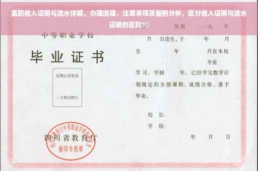 离职收入证明与流水详解，办理流程、注意事项及案例分析，区分收入证明与流水证明的区别?✨