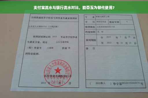 支付宝流水与银行流水对比，能否互为替代使用？