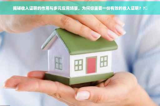 揭秘收入证明的作用与多元应用场景，为何你需要一份有效的收入证明？?✨