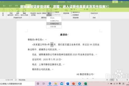 新加坡签证申请详解，流程、收入证明传真要求及写作指南?✨