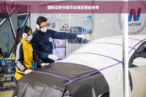 课税证明书撰写指南及模板参考