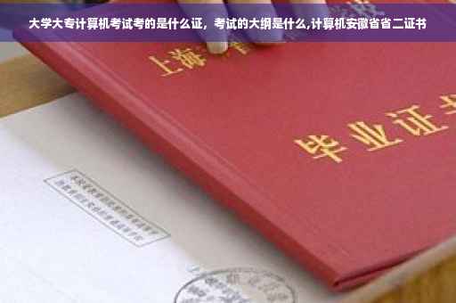 大学大专计算机考试考的是什么证，考试的大纲是什么,计算机安徽省省二证书