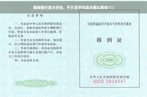 揭秘银行流水评估，不只是平均流水那么简单?⚡️