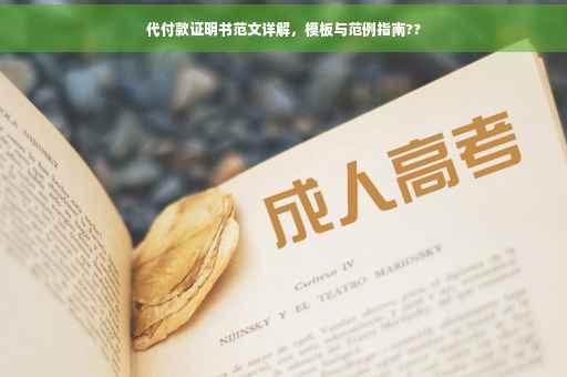 代付款证明书范文详解，模板与范例指南??