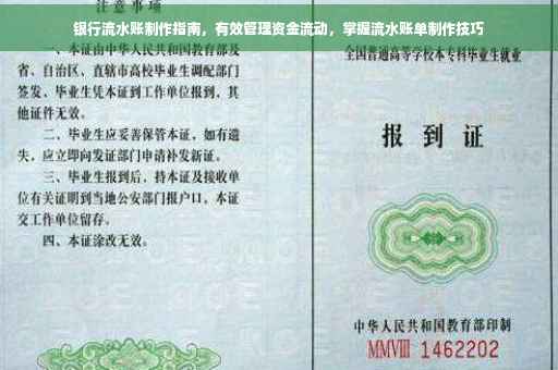 银行流水账制作指南，有效管理资金流动，掌握流水账单制作技巧