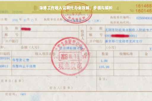 淄博工作收入证明代办全攻略，步骤与解析