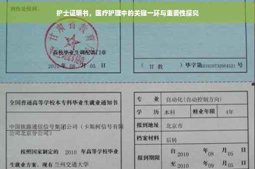 护士证明书，医疗护理中的关键一环与重要性探究