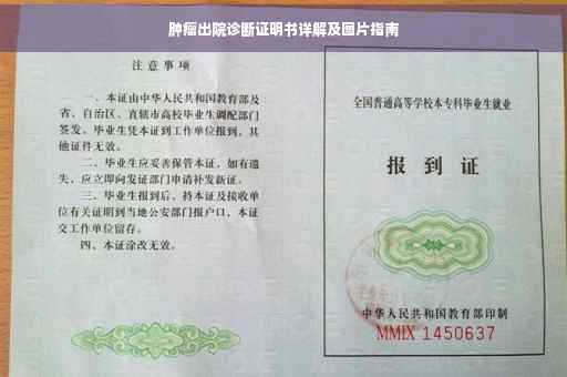 肿瘤出院诊断证明书详解及图片指南