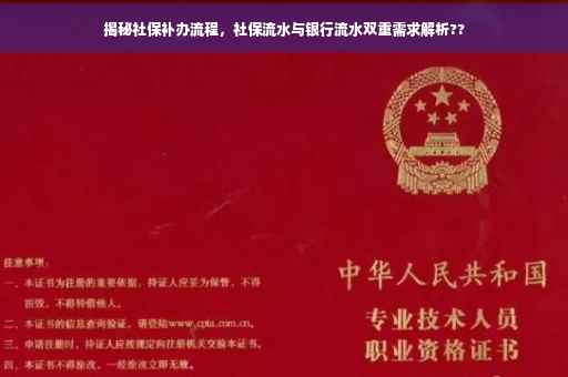 揭秘社保补办流程，社保流水与银行流水双重需求解析??