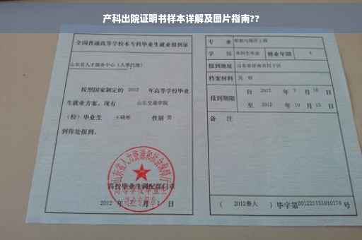 产科出院证明书样本详解及图片指南??