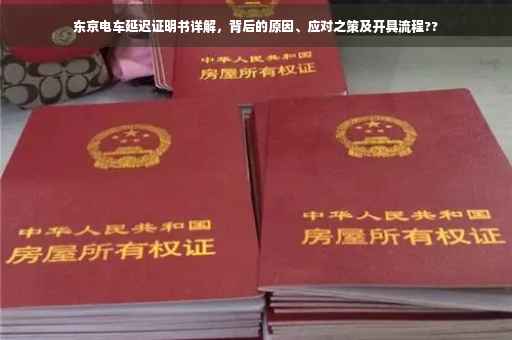 东京电车延迟证明书详解，背后的原因、应对之策及开具流程??
