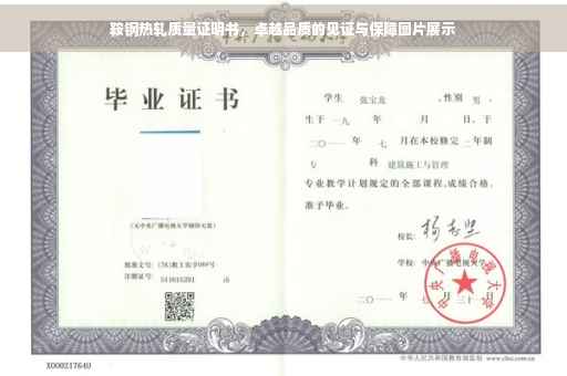 鞍钢热轧质量证明书，卓越品质的见证与保障图片展示