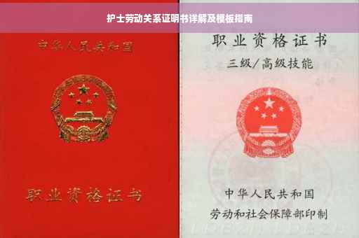 护士劳动关系证明书详解及模板指南